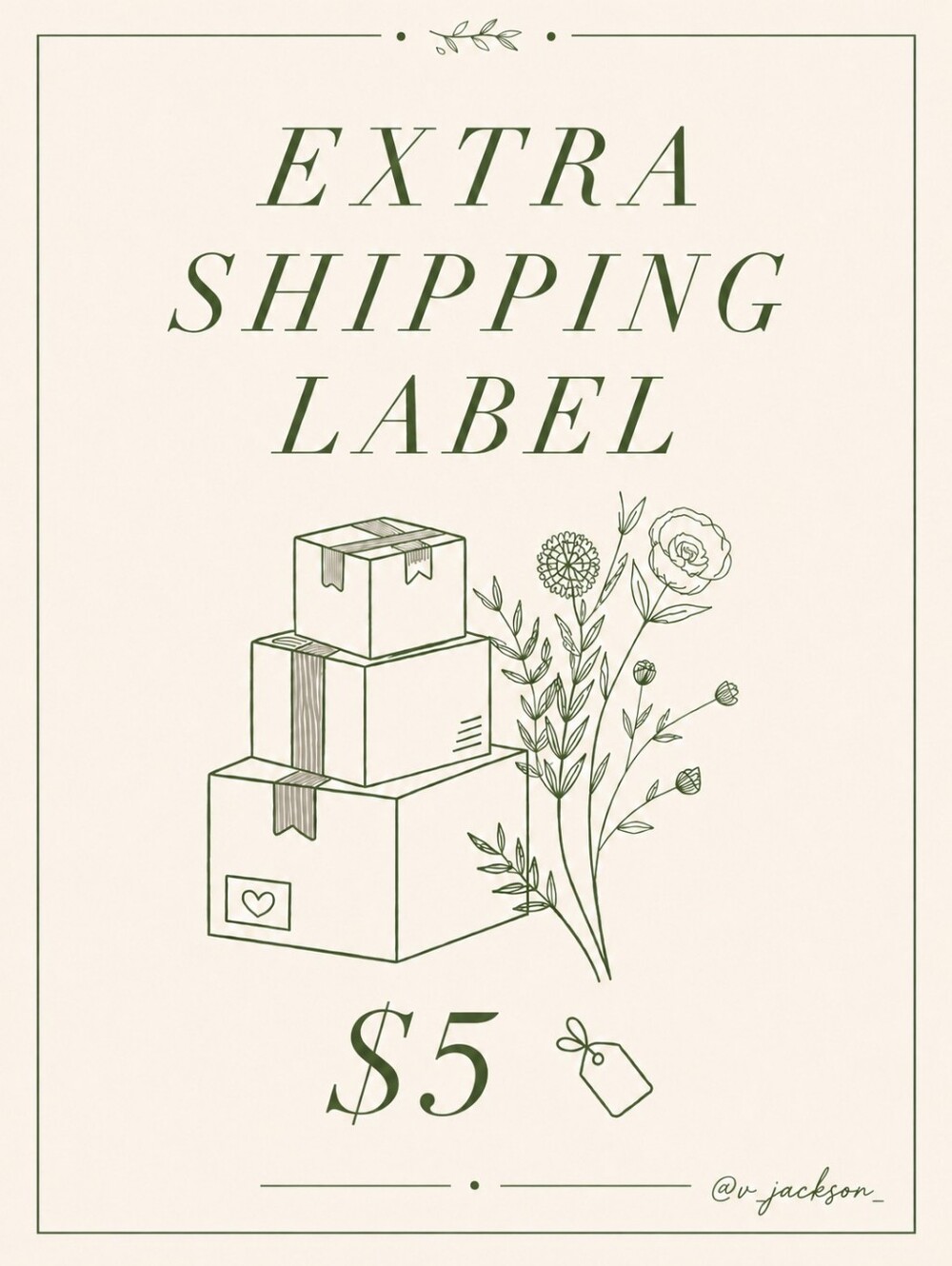 Extra Shipping Label